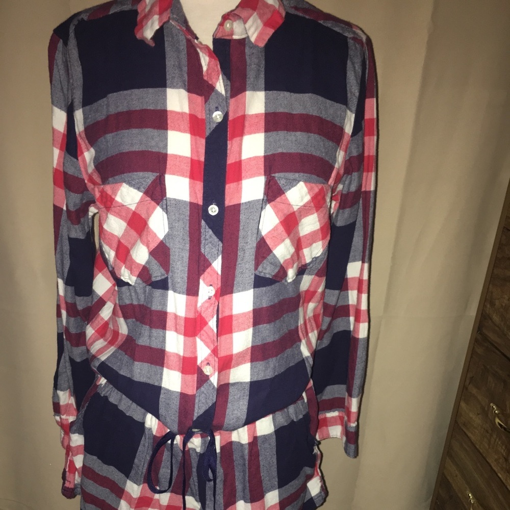 Aerie flannel Romper‎